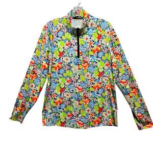 Ralph Lauren RLX  Performance Quarter-Zip Pullover UPF 50 Women's Size Large 948